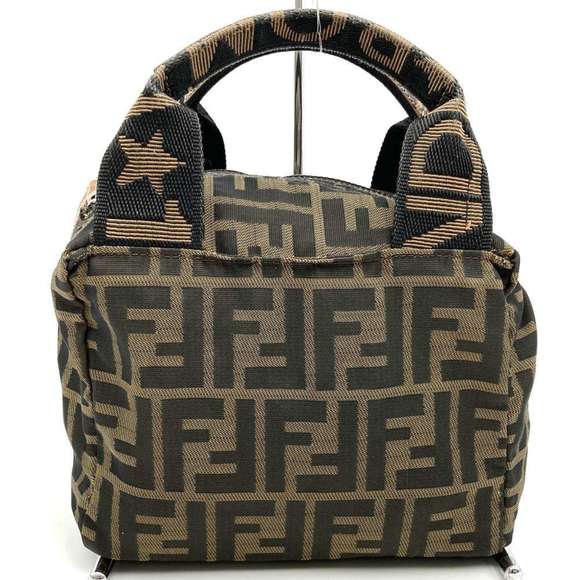 FENDI handbag in brown/khaki nylon/canvas for men and women - Picture 1 of 12